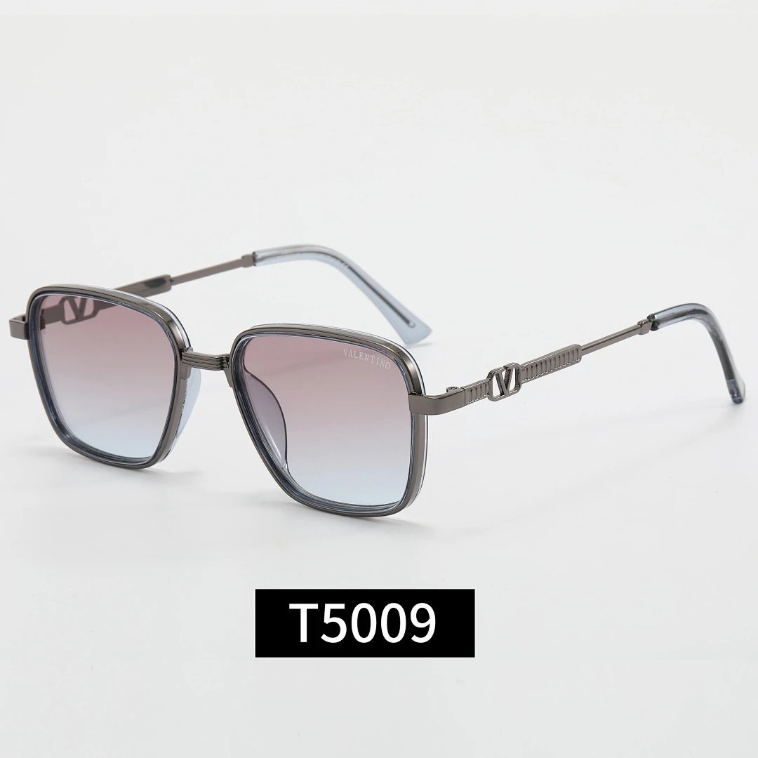 Valentino Black Tinted Lens Square Sunglasses, Polished Frame Style 17