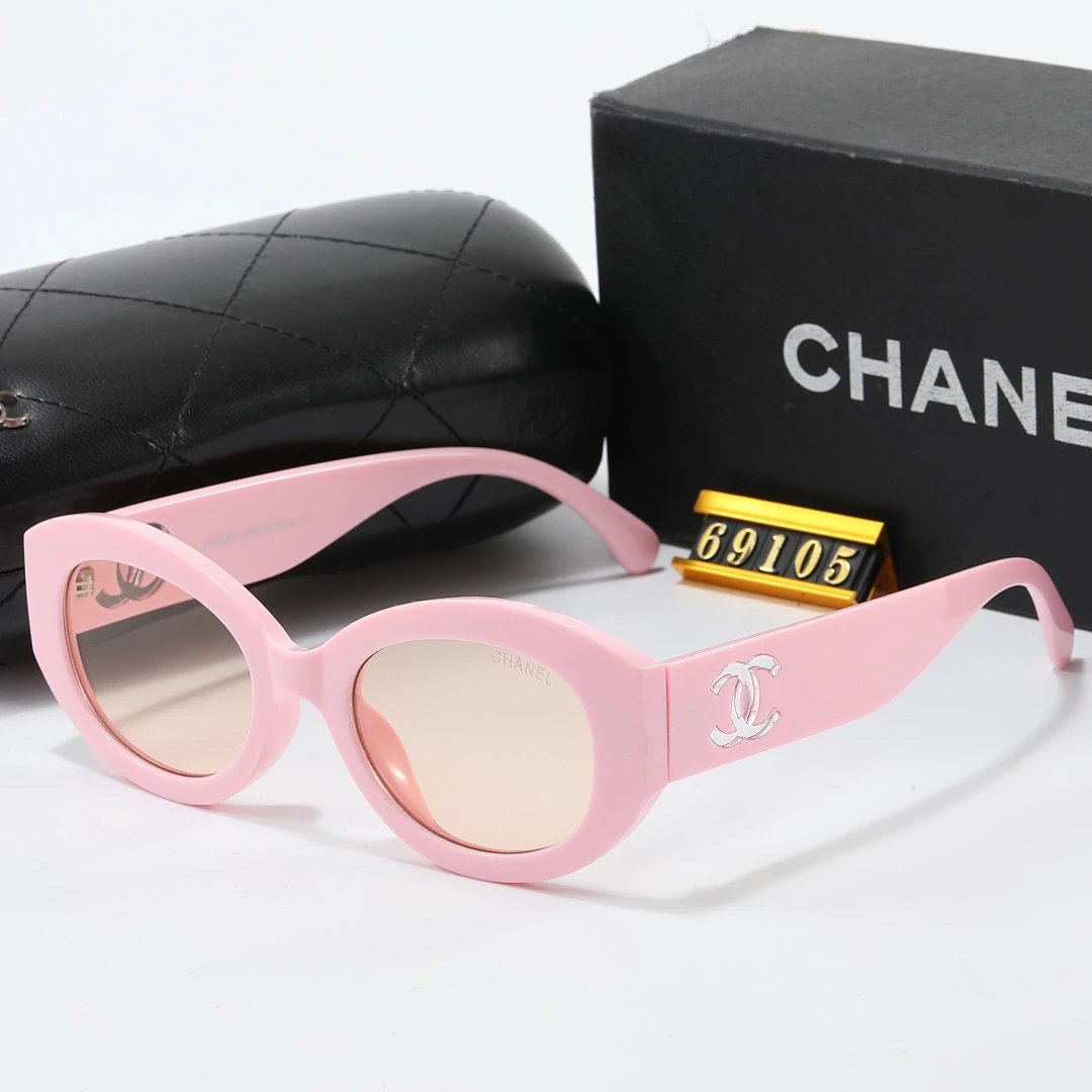 Chanel Black Tinted Lens Square Sunglasses, Polished Frame Style 20