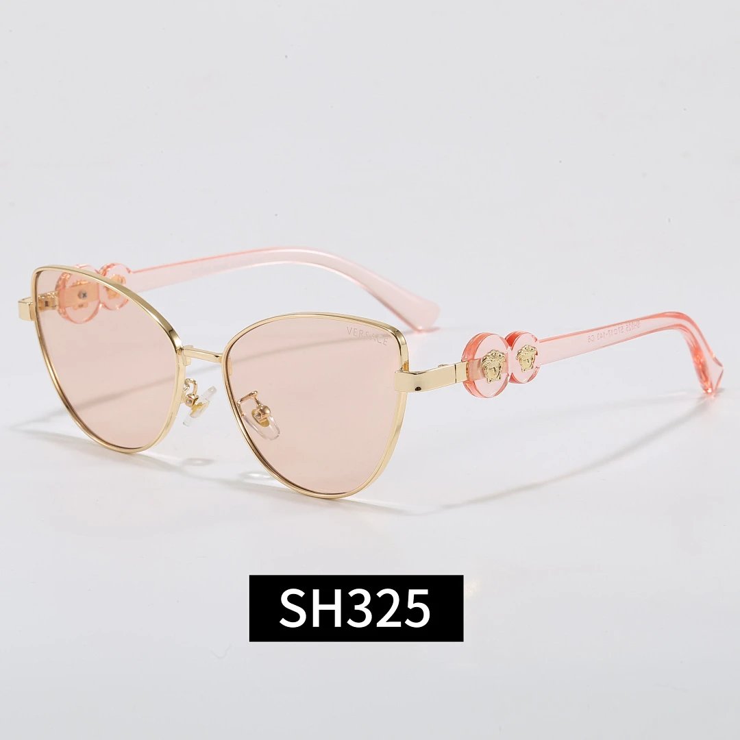 Versace Black Tinted Lens Square Sunglasses, Polished Frame Style 26
