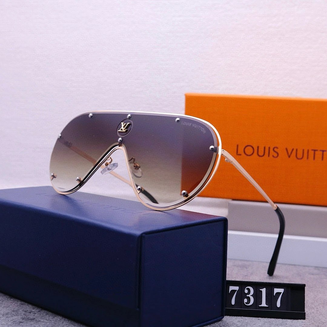 Louis Vuitton Tinted Lens Square Sunglasses, Polished Frame Style 21