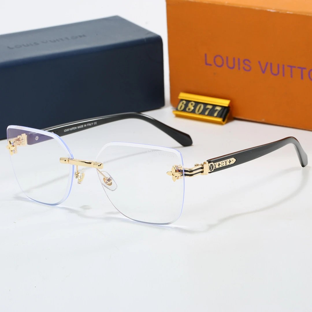 Louis Vuitton Brown Tinted Lens Square Sunglasses, Polished Frame Style 06