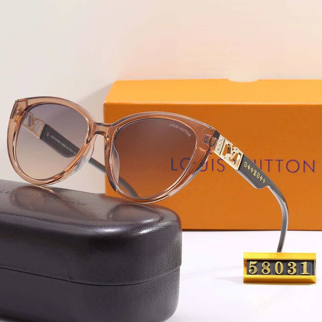 Louis Vuitton Brown Tinted Lens Square Sunglasses, Polished Frame Style 08