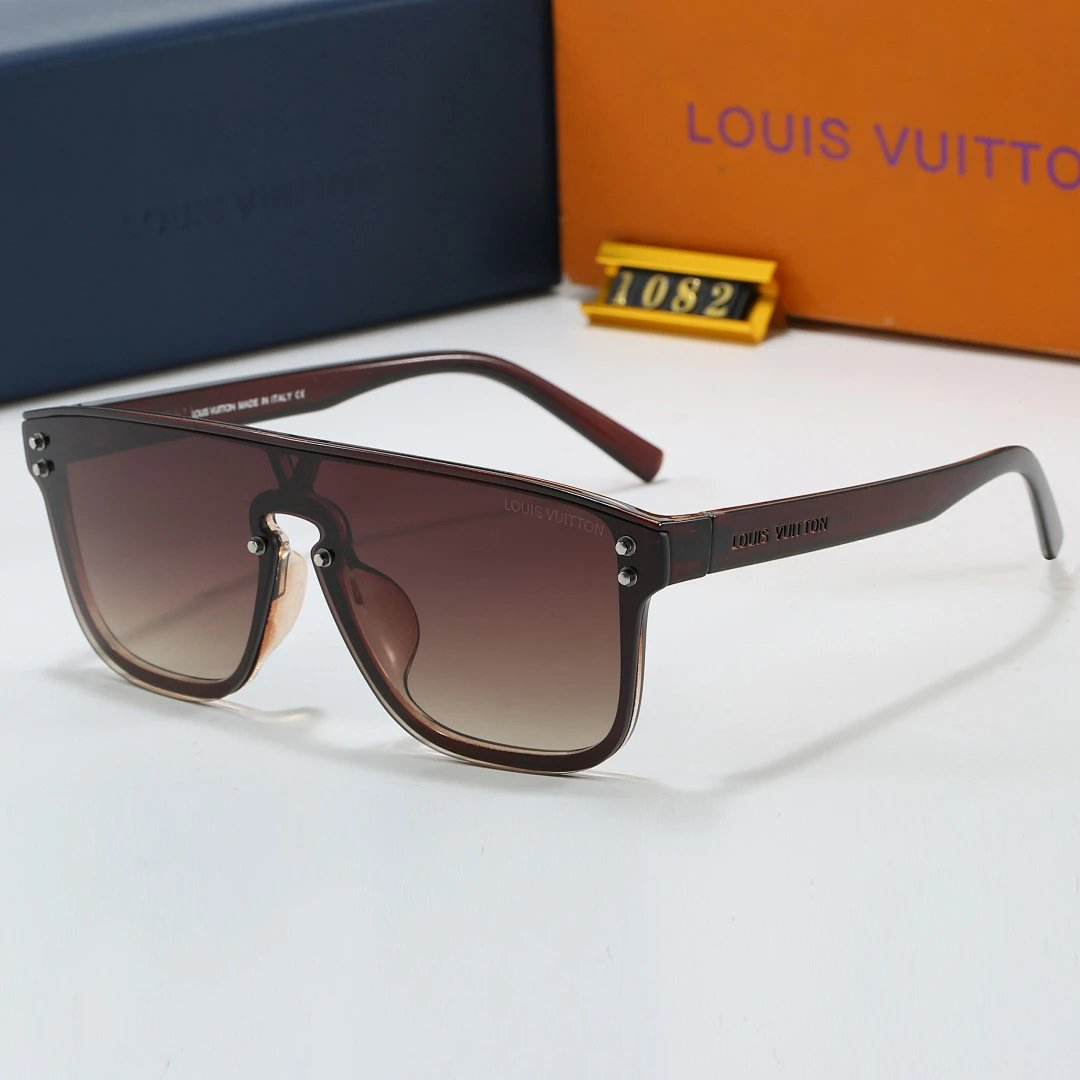 Louis Vuitton Tinted Lens Square Sunglasses, Polished Frame Style 24