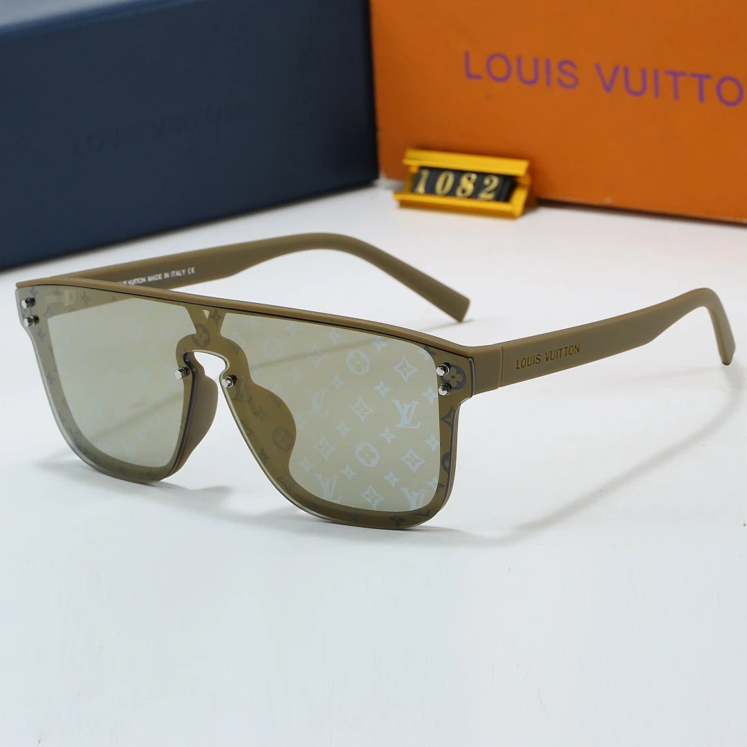 Louis Vuitton Tinted Lens Square Sunglasses, Polished Frame Style 26