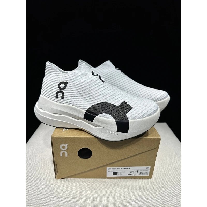 On Cloudboom Strike LS White Grey - Style 7