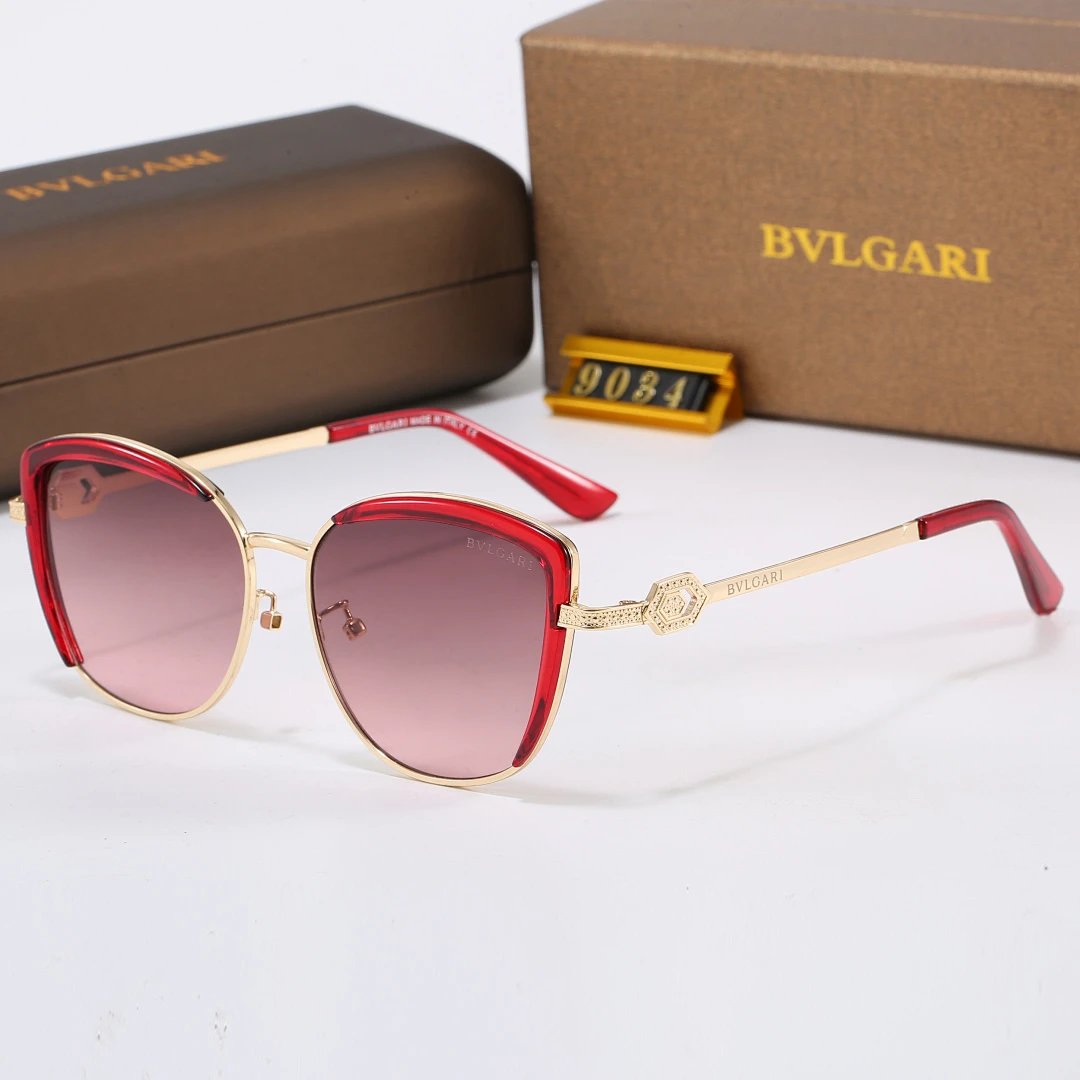 Bvlgari Brown Tinted Lens Square Sunglasses, Polished Frame Style 18