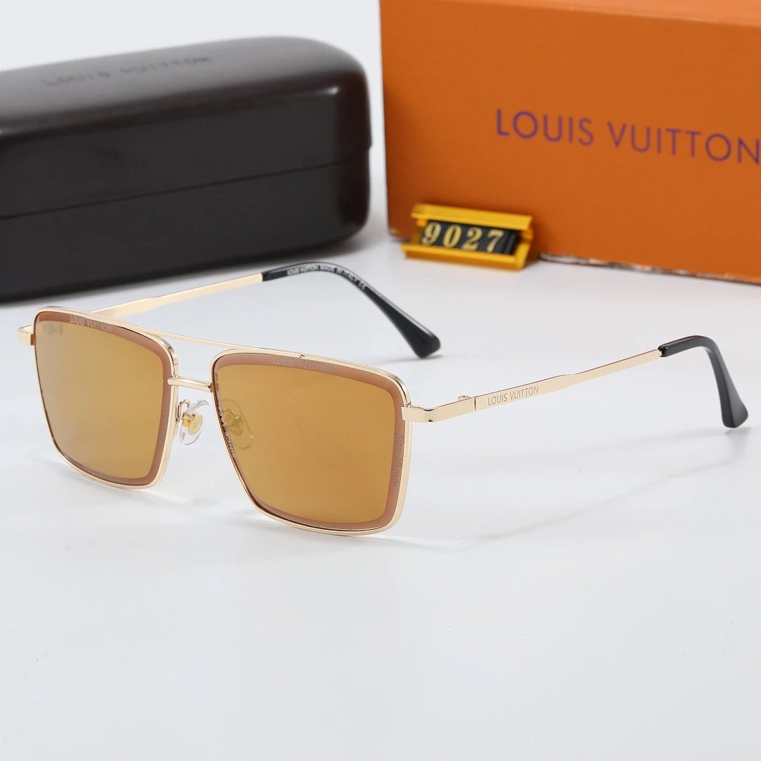 Louis Vuitton Tinted Lens Square Sunglasses, Polished Frame Style 01