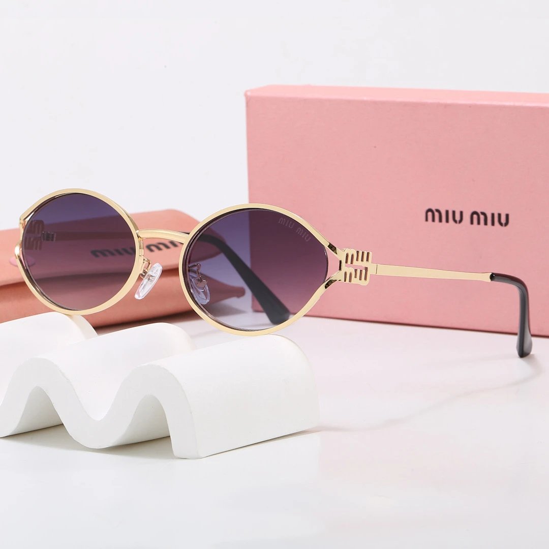 Miu Miu Tinted Lens Square Sunglasses, Polished Frame Style 14