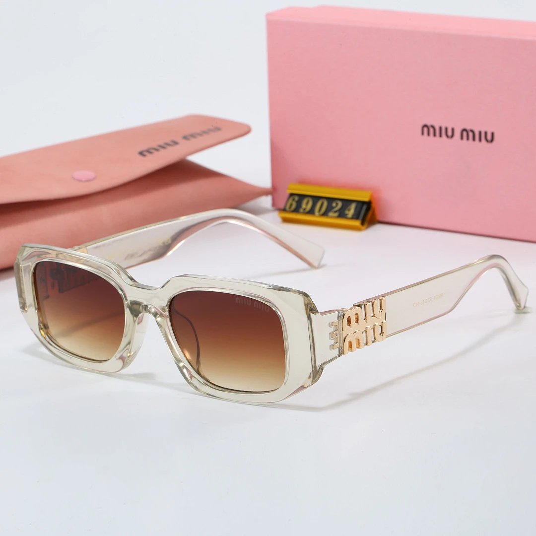 Miu Miu Tinted Lens Designer Sunglasses, Polished Frame Style 04