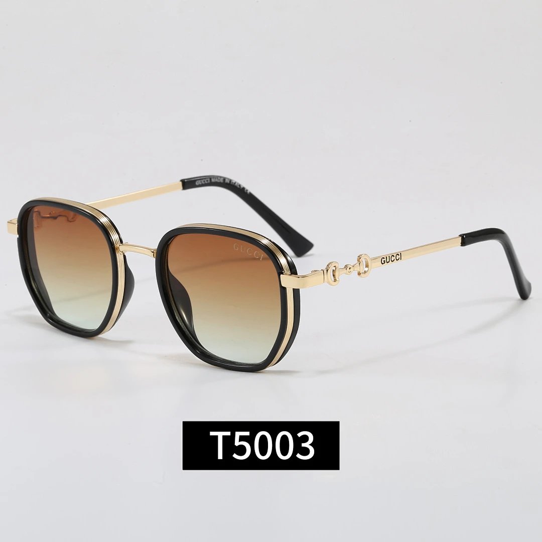 Gucci Tinted Lens Square Sunglasses, Polished Frame Style 27