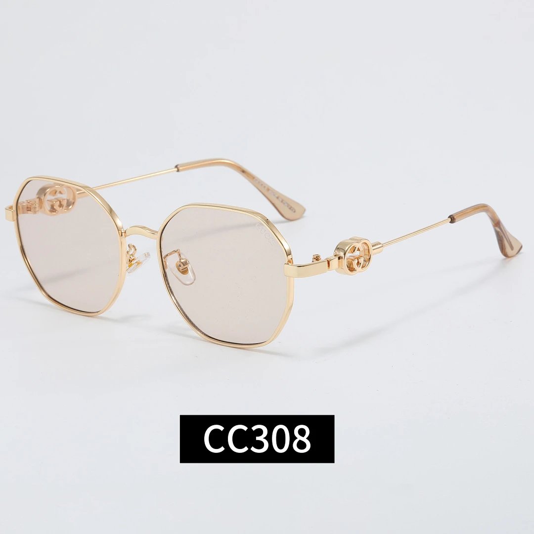 Gucci Black Tinted Lens Square Sunglasses, Polished Frame Style 08