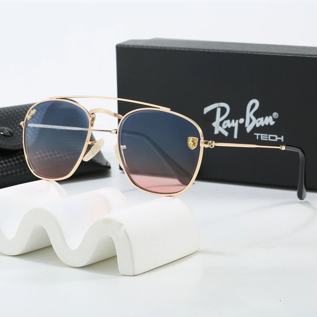 Ray-Ban Black Tinted Lens Metal Frame Sunglasses, Classic Style 06