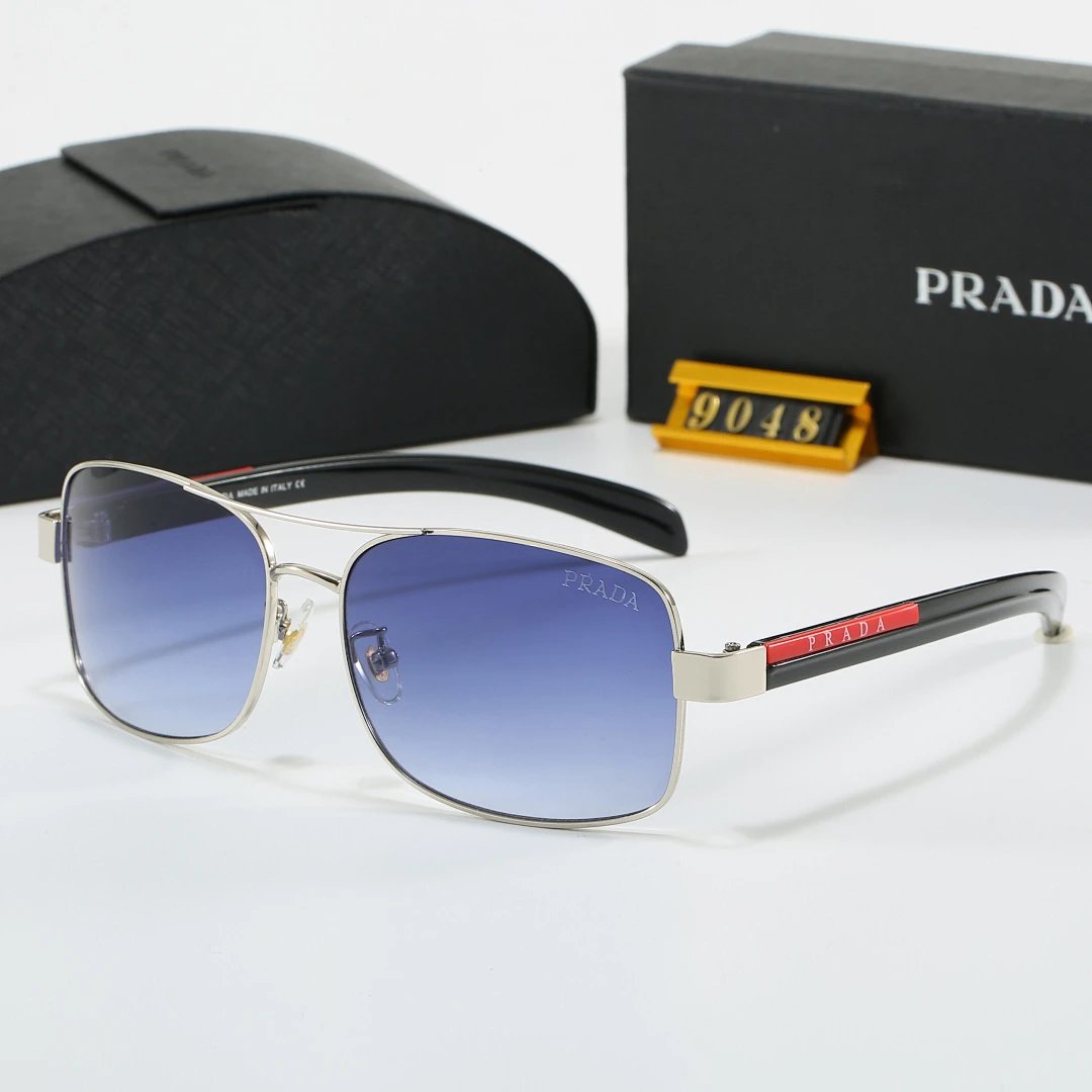 Prada Black Tinted Lens Designer Sunglasses, Polished Frame Style 01