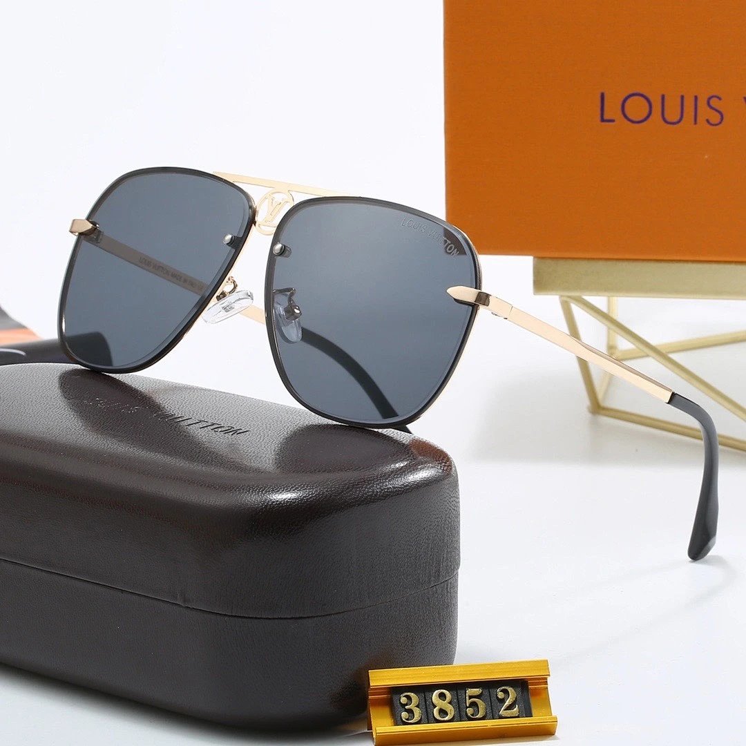 Louis Vuitton Tinted Lens Designer Sunglasses, Polished Frame Style 03