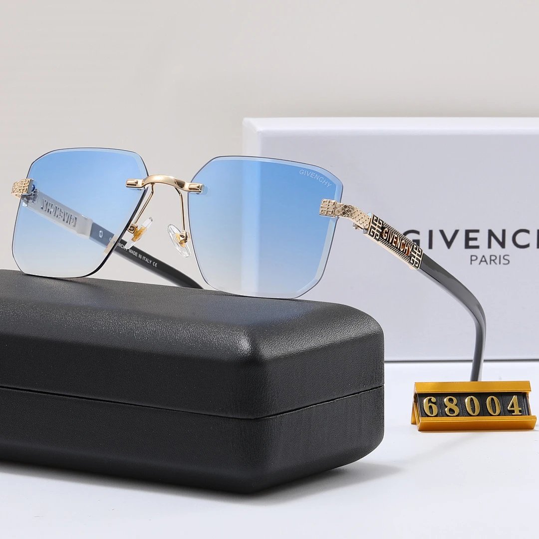 Givenchy Black Tinted Lens Square Sunglasses, Polished Frame Style 07
