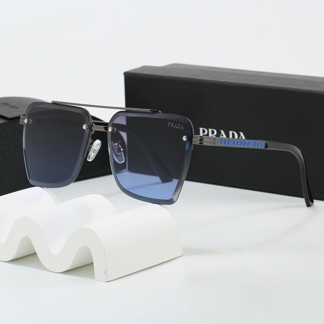 Prada Black Tinted Lens Designer Sunglasses, Polished Frame Style 03