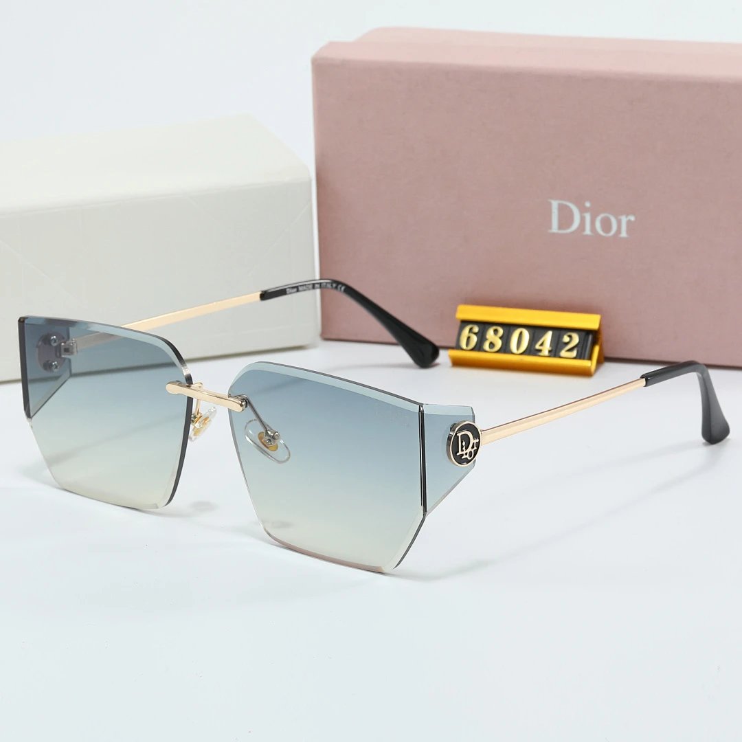 Dior Tinted Lens Square Sunglasses, Polished Frame Style 31