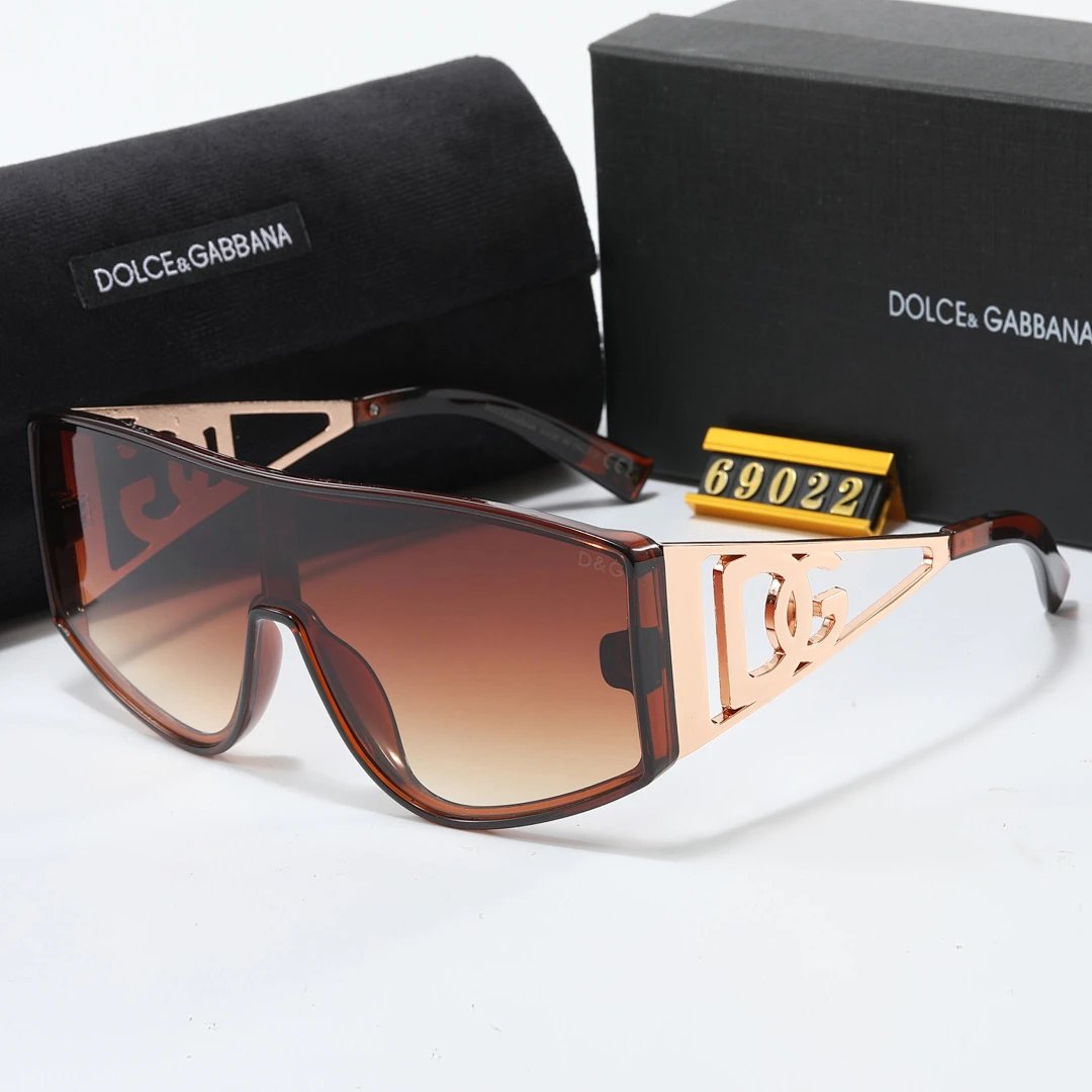 Dolce & Gabbana Black Tinted Lens Square Sunglasses, Polished Frame Style 02