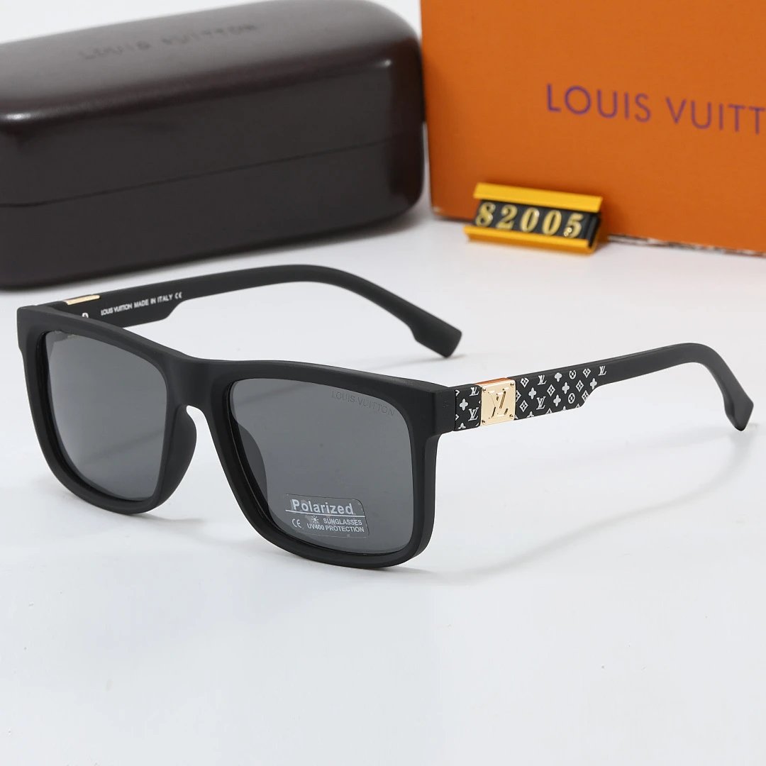Louis Vuitton Tinted Lens Square Sunglasses, Polished Frame Style 15