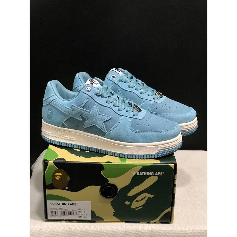 BAPE STA Low Top Sneakers low-top Teal Blue - Style 25