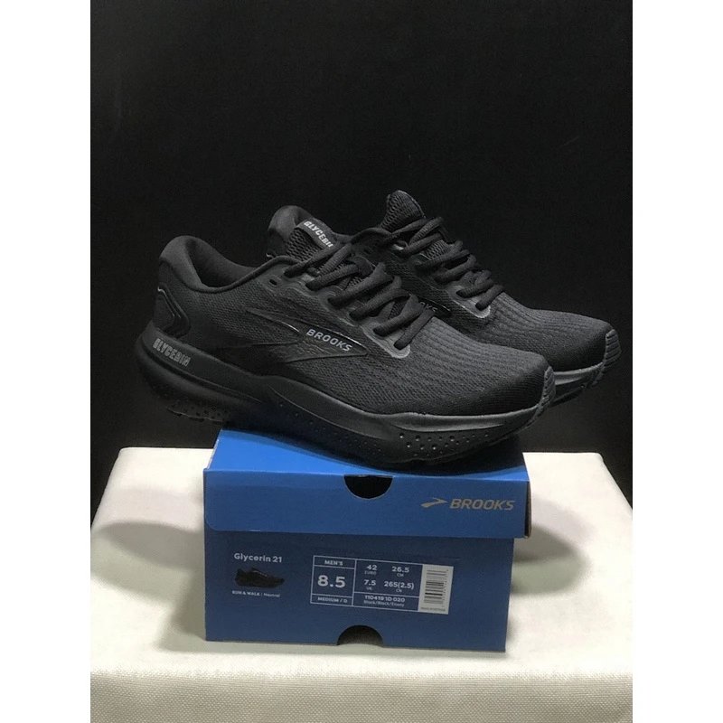 Brooks Glycerin 21 Running Shoes Grey Black - Style 3