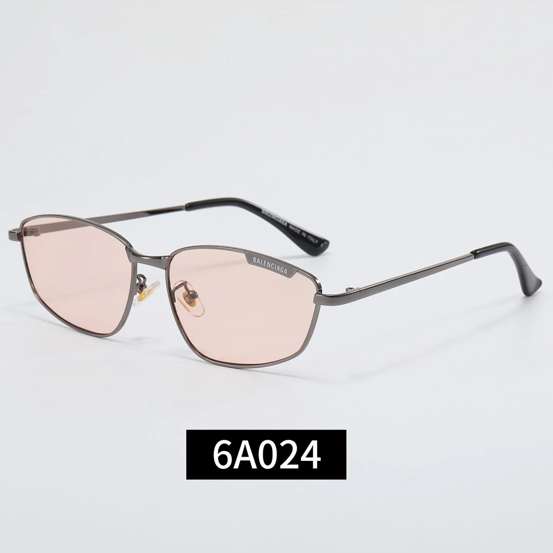 Balenciaga Black Tinted Lens Square Sunglasses, Polished Frame Style 29