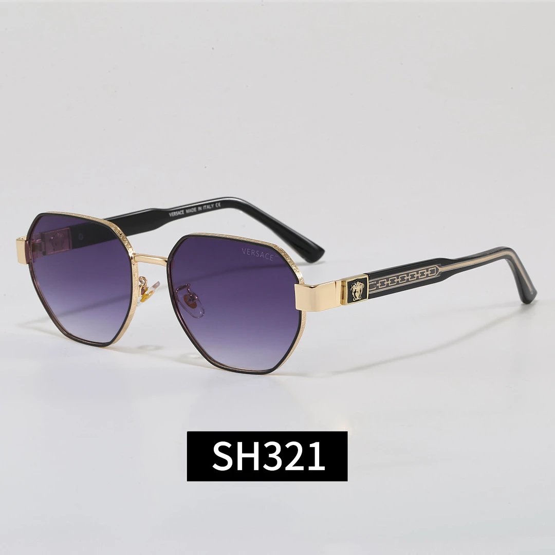 Versace Black Tinted Lens Square Sunglasses, Polished Frame Style 30