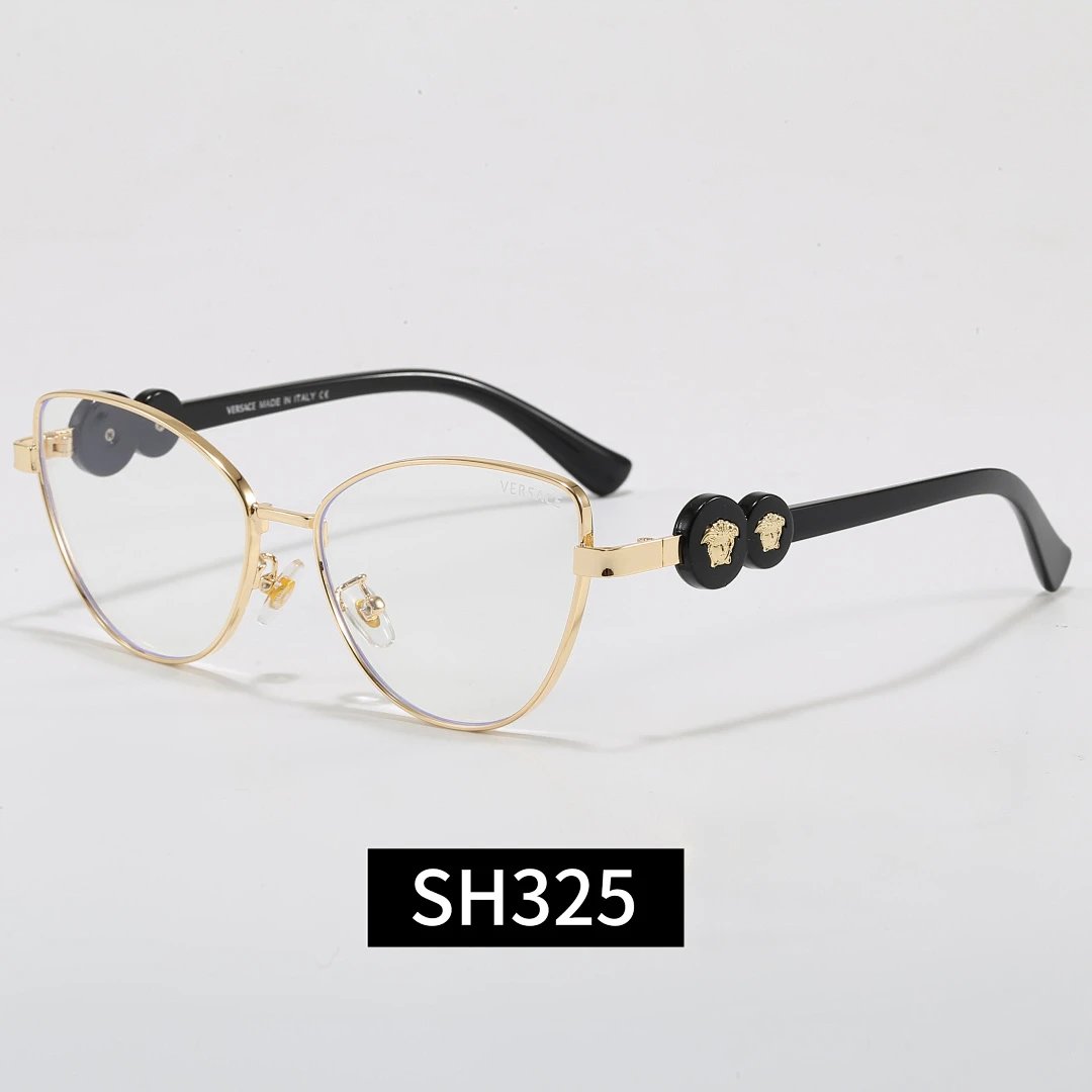 Versace Black Tinted Lens Square Sunglasses, Polished Frame Style 25