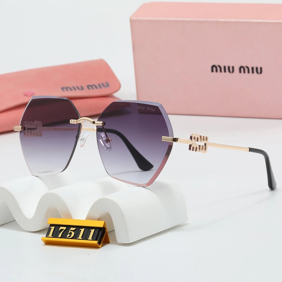 Miu Miu Tinted Lens Square Sunglasses, Polished Frame Style 20
