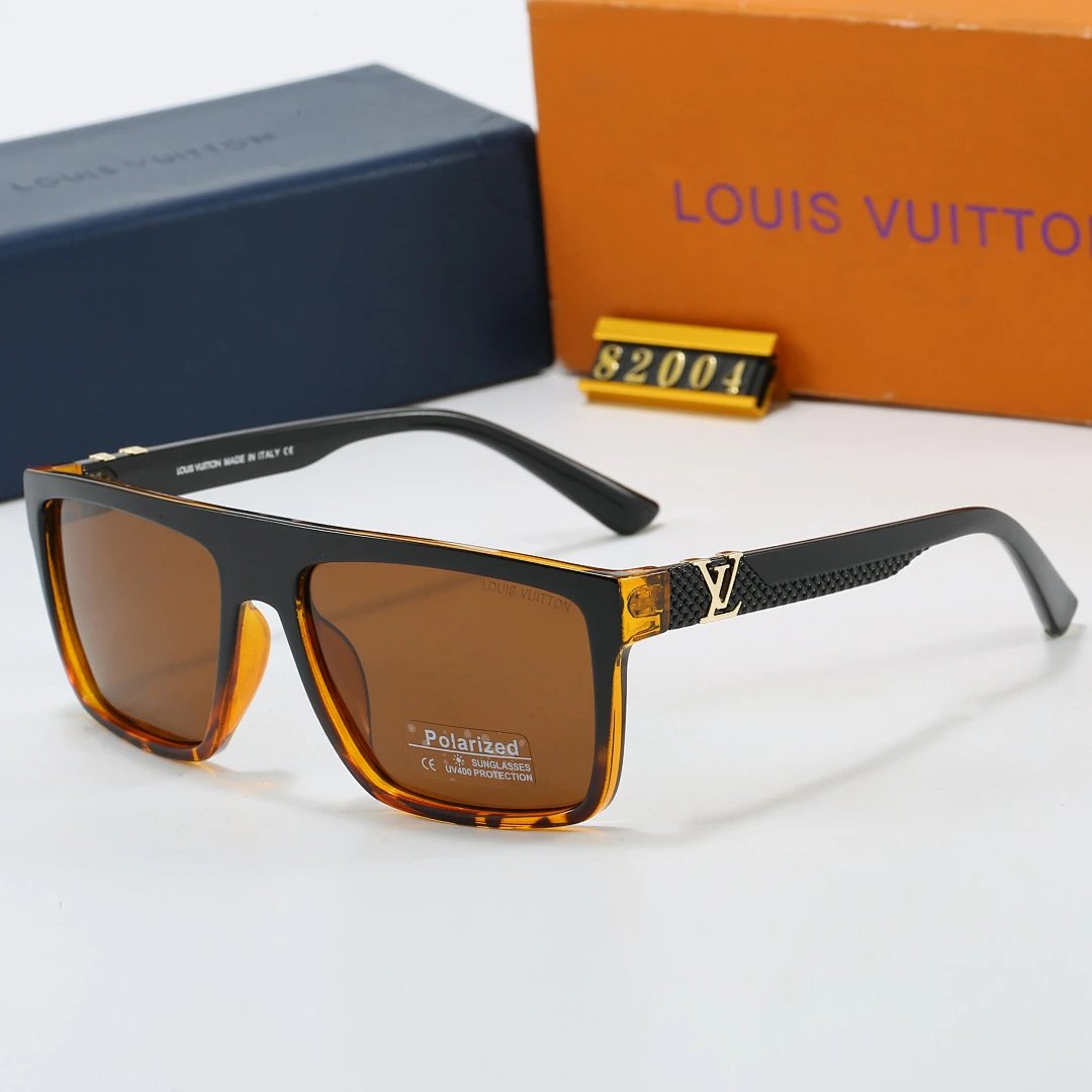 Louis Vuitton Brown Tinted Lens Square Sunglasses, Polished Frame Style 31