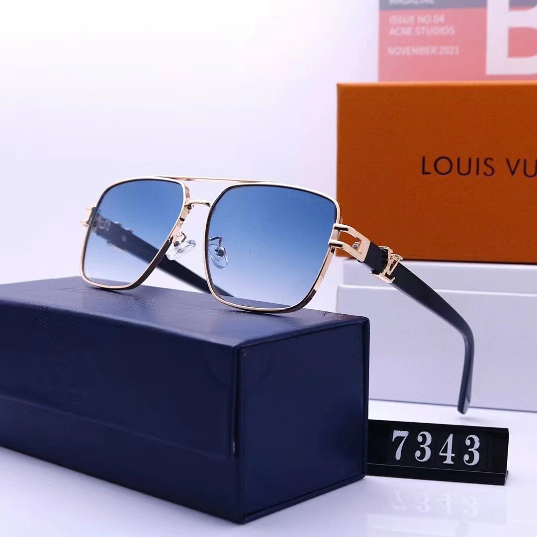Louis Vuitton Tinted Lens Square Sunglasses, Polished Frame Style 28