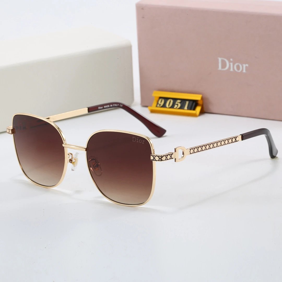 Dior Tinted Lens Square Sunglasses, Polished Frame Style 21