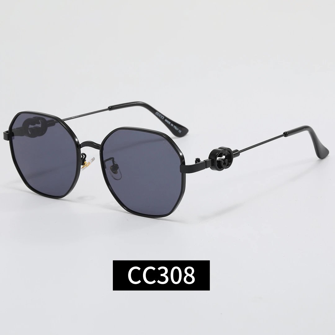 Gucci Black Tinted Lens Square Sunglasses, Polished Frame Style 01