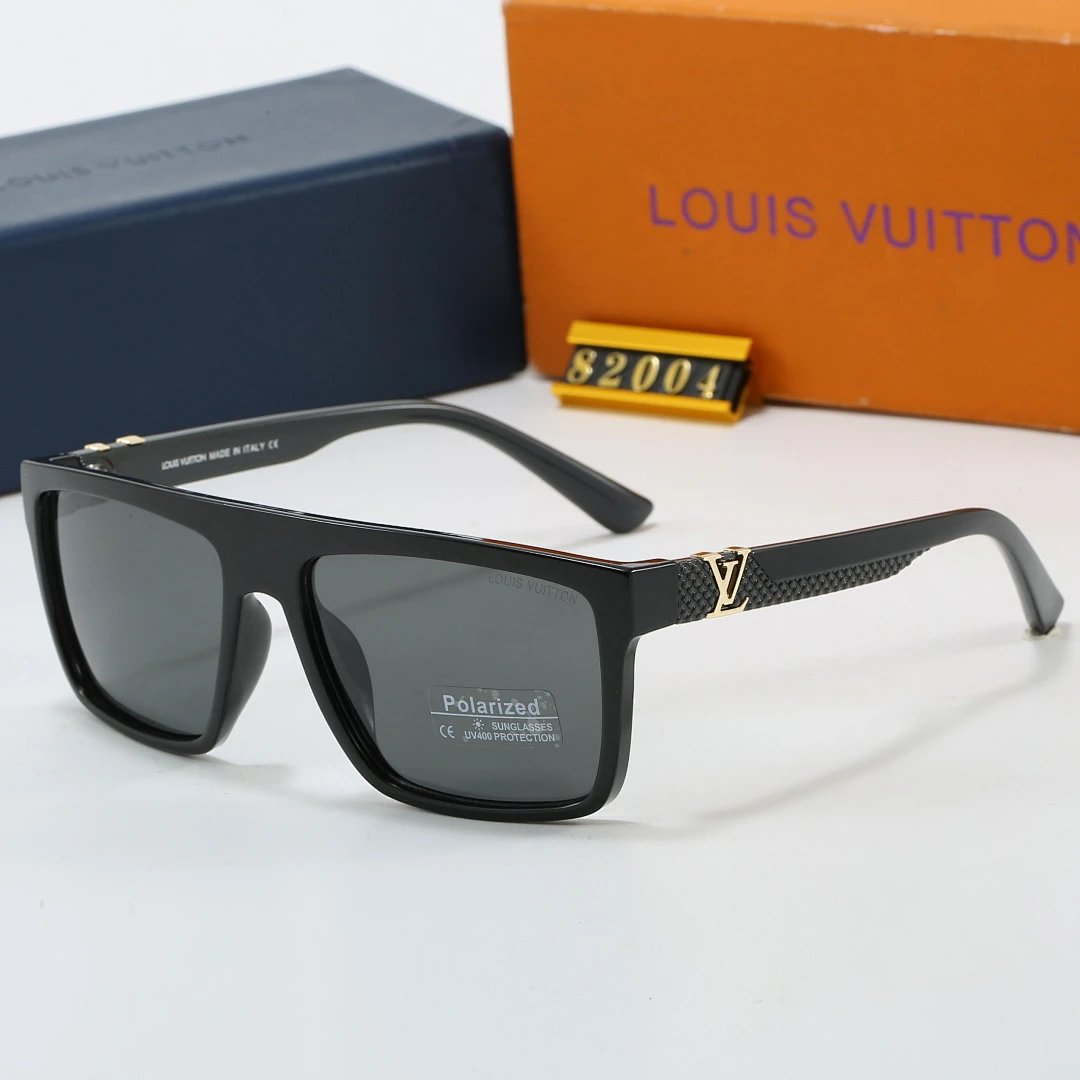 Louis Vuitton Tinted Lens Square Sunglasses, Polished Frame Style 28