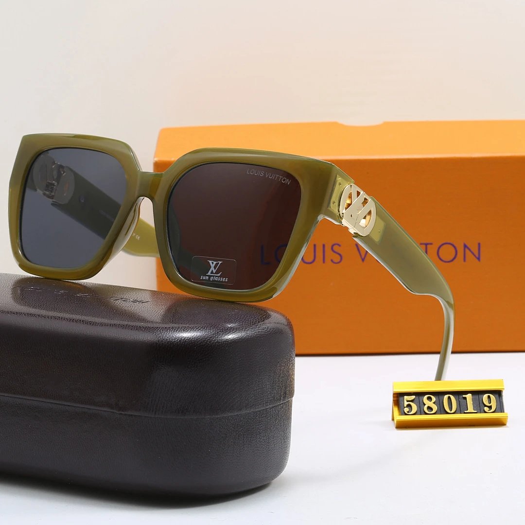 Louis Vuitton Tinted Lens Square Sunglasses, Polished Frame Style 10