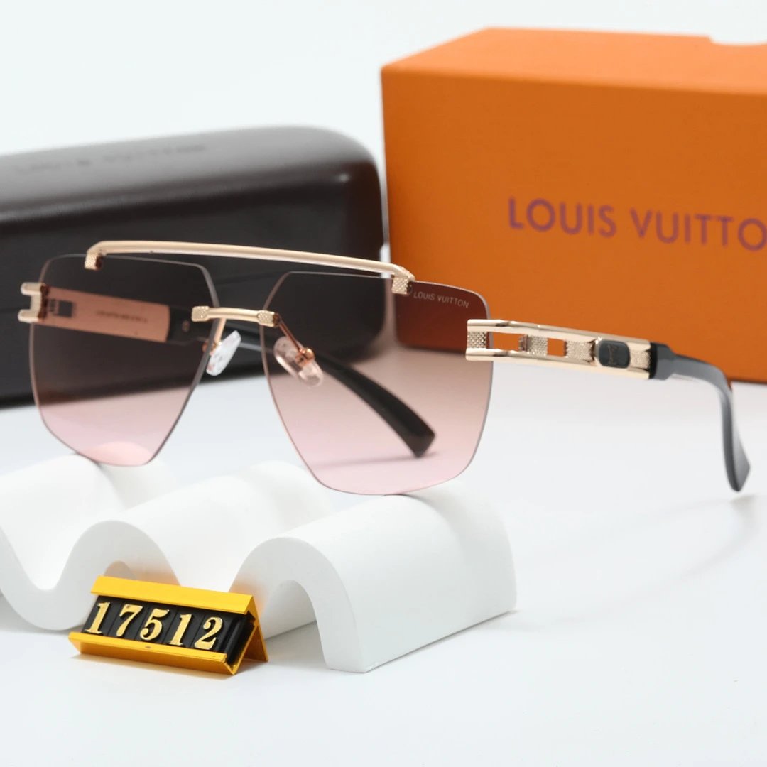 Louis Vuitton Brown Tinted Lens Square Sunglasses, Polished Frame Style 31