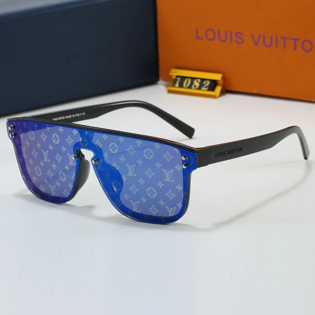 Louis Vuitton Black Tinted Lens Square Sunglasses, Polished Frame Style 23
