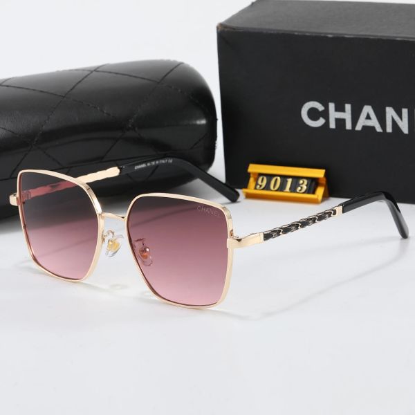 Chanel Black Tinted Lens Square Sunglasses, Polished Frame Style 20