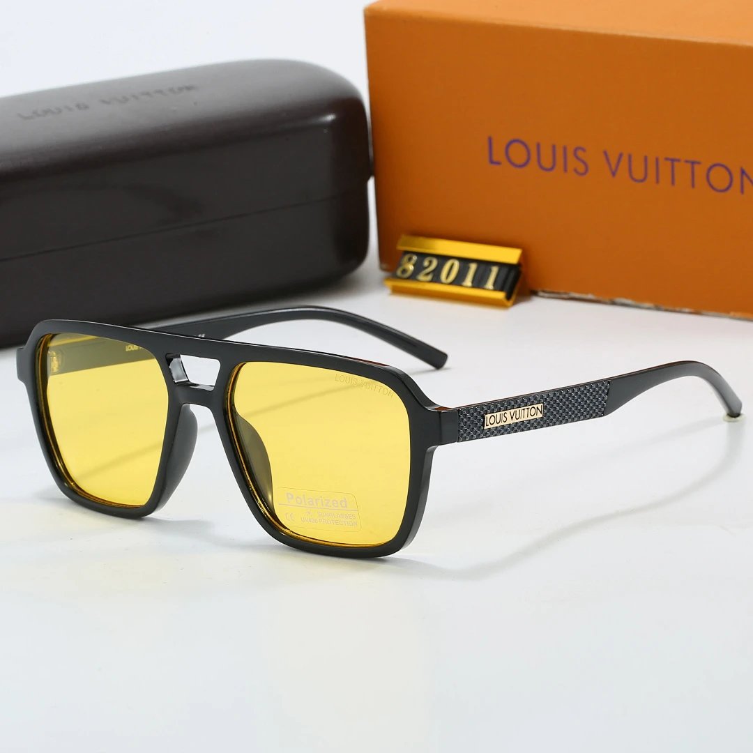 Louis Vuitton Tinted Lens Square Sunglasses, Polished Frame Style 26