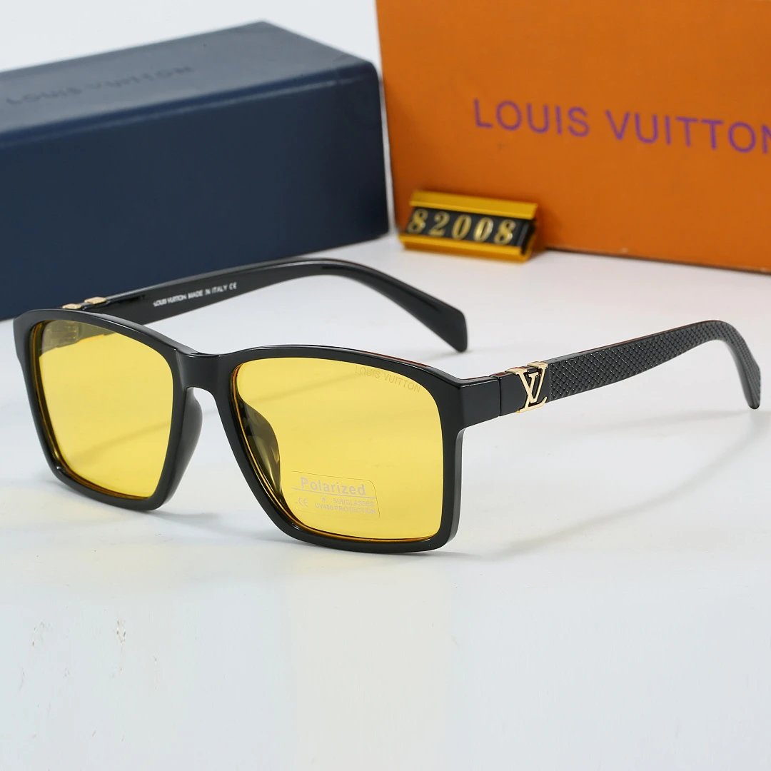 Louis Vuitton Tinted Lens Square Sunglasses, Polished Frame Style 22