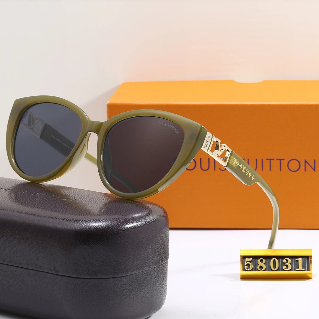 Louis Vuitton Tinted Lens Square Sunglasses, Polished Frame Style 11