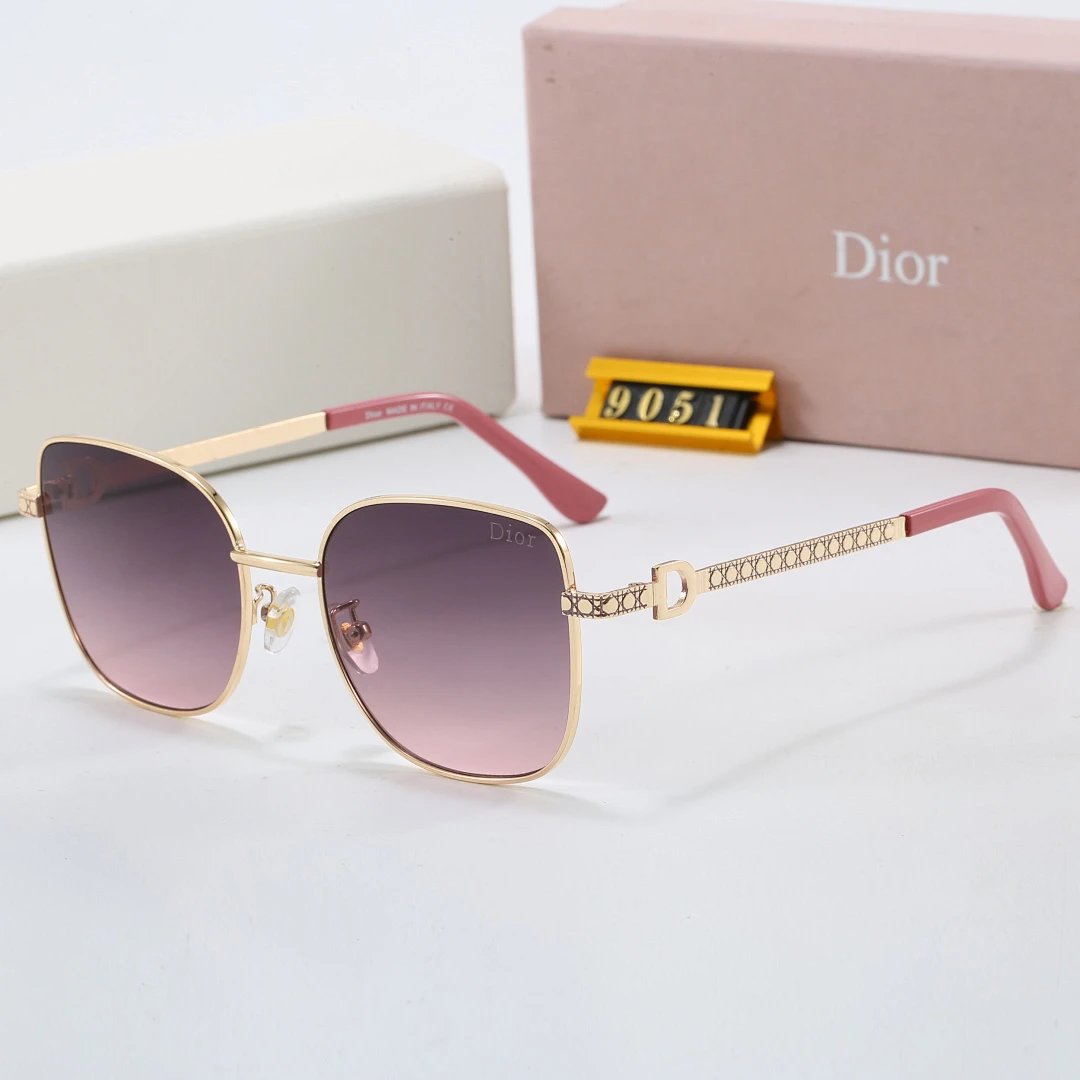 Dior Brown Tinted Lens Square Sunglasses, Polished Frame Style 18