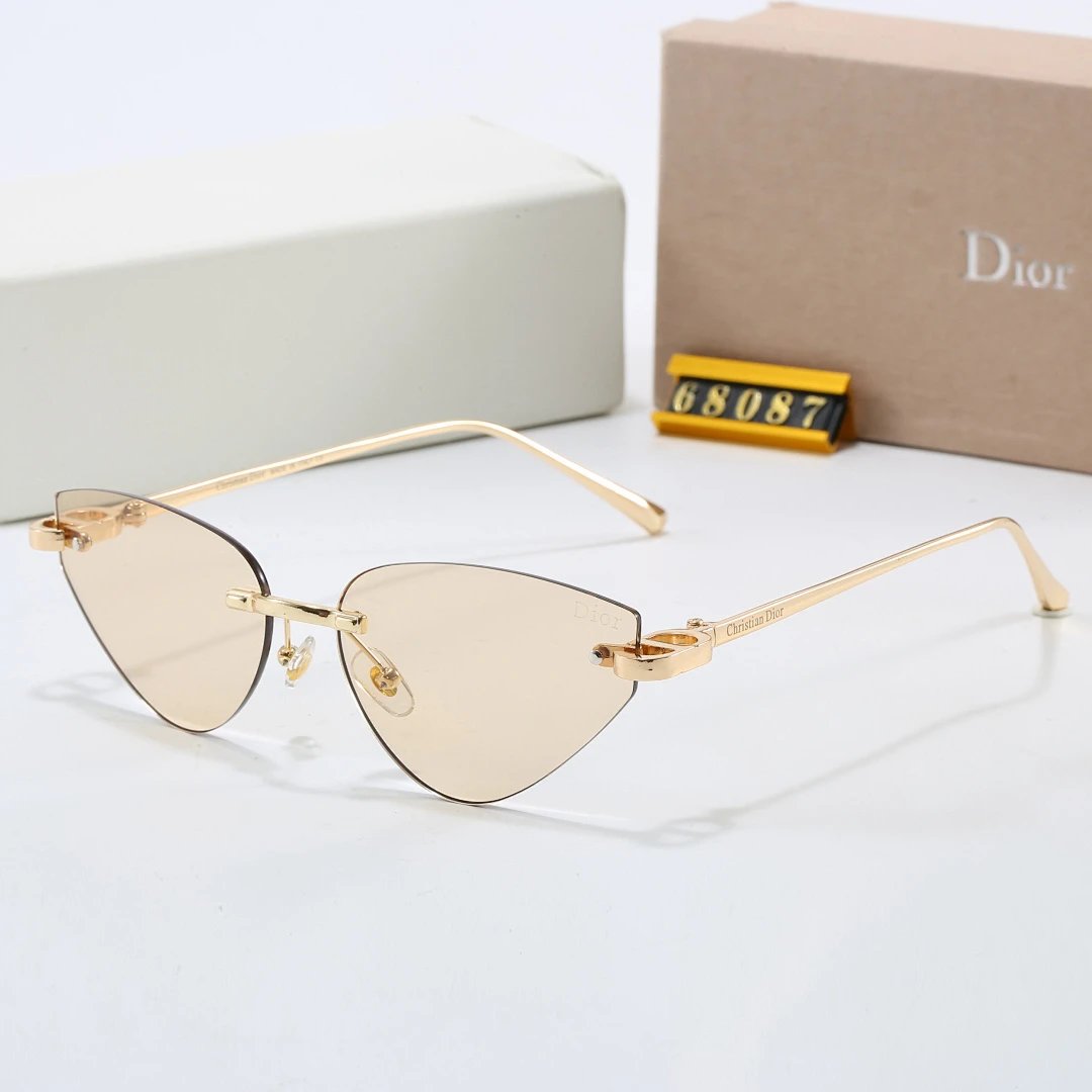 Dior Brown Tinted Lens Square Sunglasses, Polished Frame Style 11