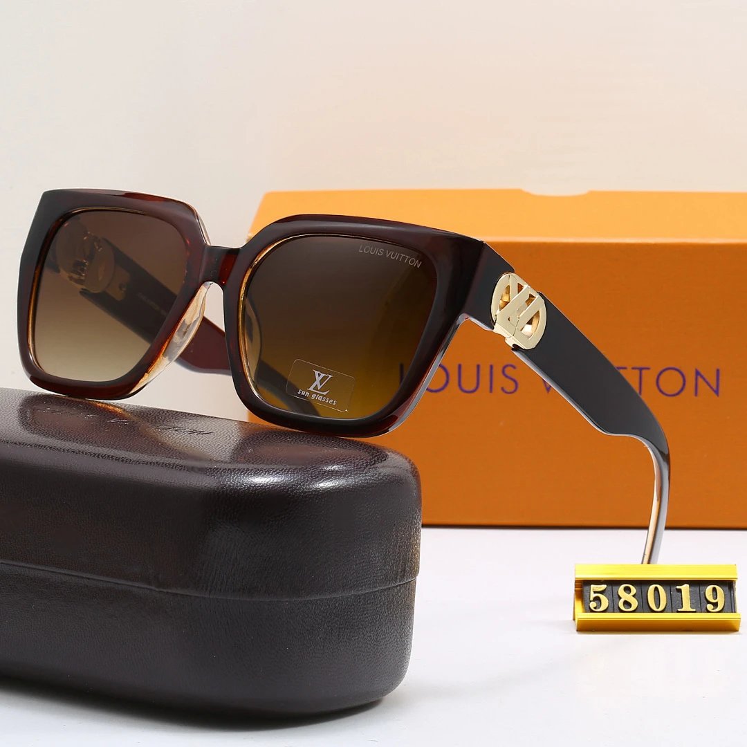 Louis Vuitton Tinted Lens Square Sunglasses, Polished Frame Style 07