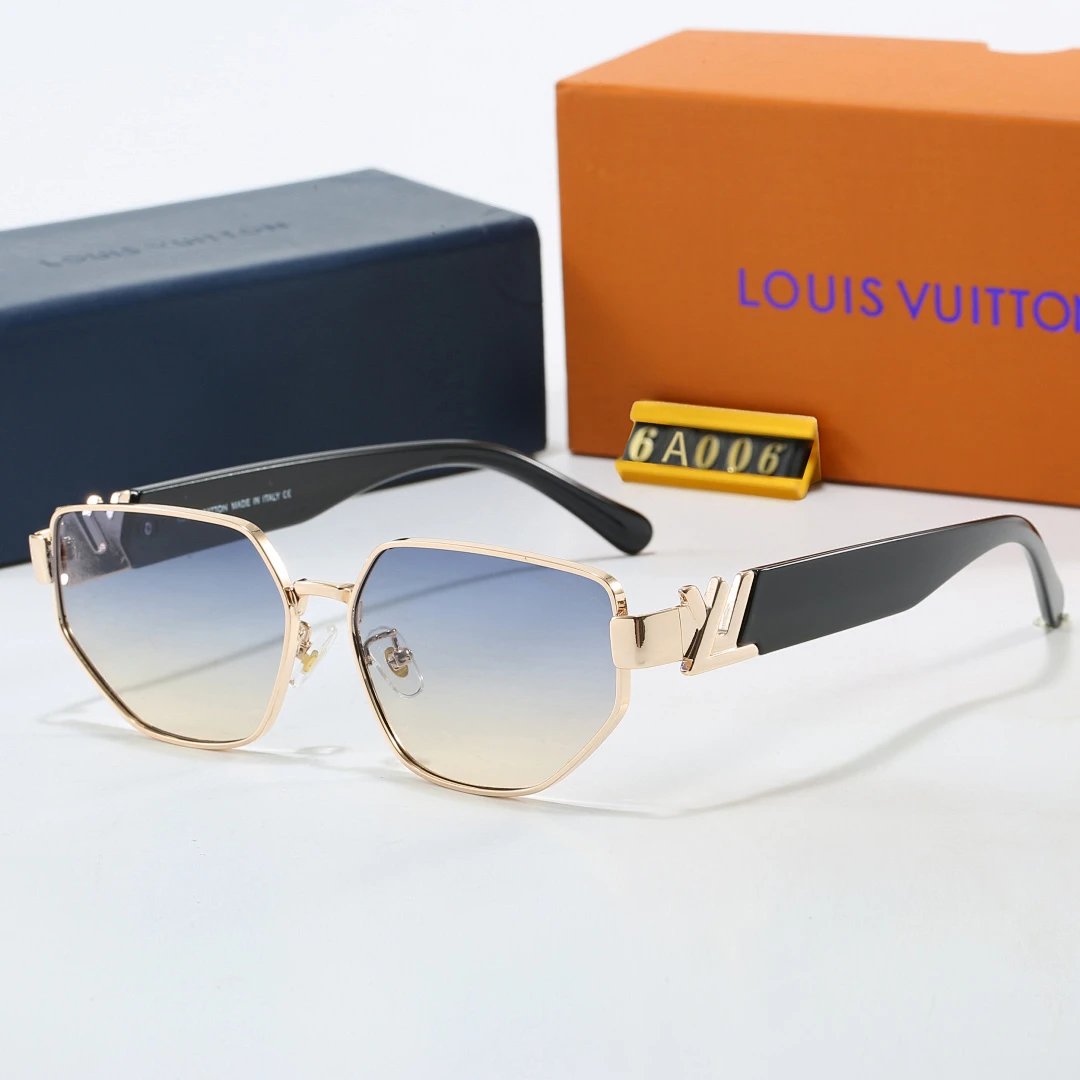 Louis Vuitton Brown Tinted Lens Square Sunglasses, Polished Frame Style 31