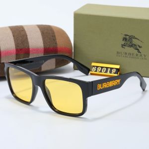 Burberry Tinted Lens Square Sunglasses, Polished Frame Style 14