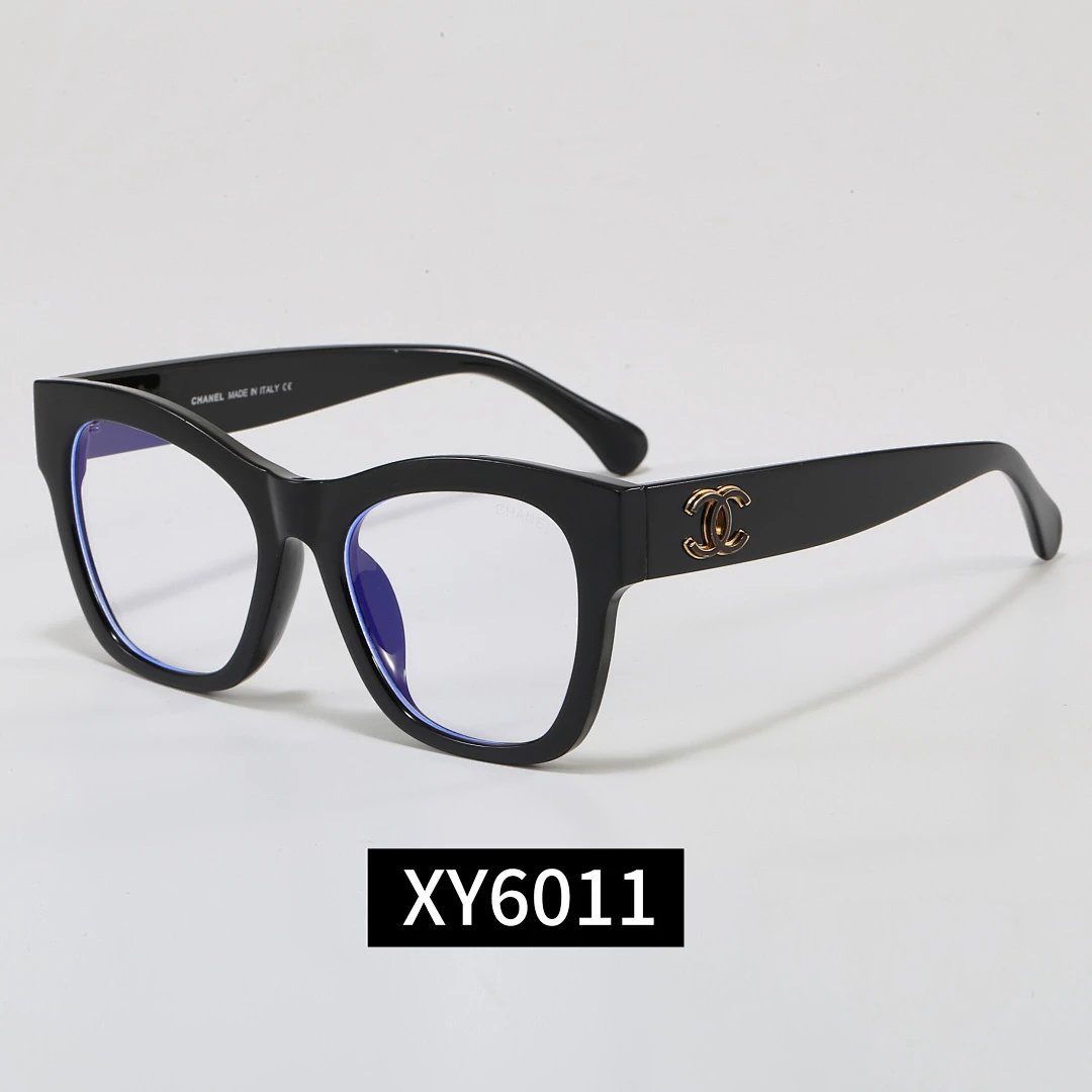 Chanel Black Tinted Lens Square Sunglasses, Polished Frame Style 27