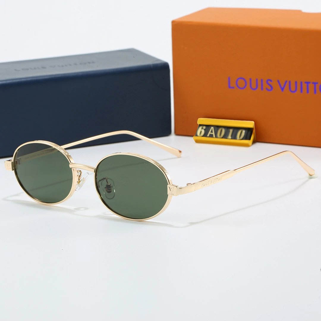 Louis Vuitton Tinted Lens Square Sunglasses, Polished Frame Style 10