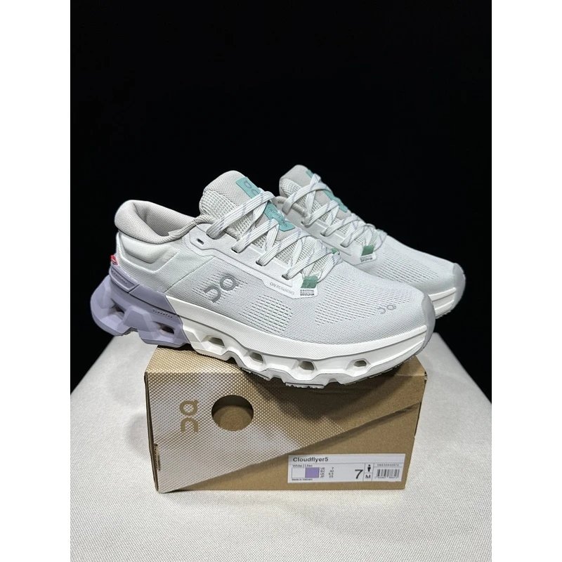 On Cloudflyer 5 White Grey - Style 7