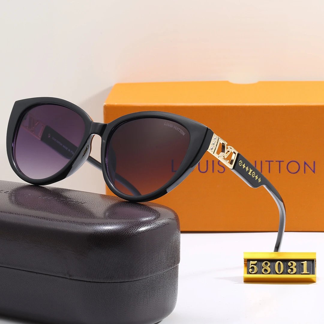 Louis Vuitton Tinted Lens Square Sunglasses, Polished Frame Style 13